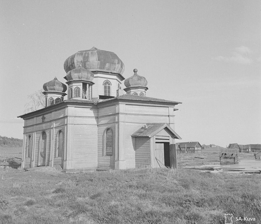 Кондопога. Церковь Рождества Пресвятой Богородицы (старая). архивная фотография, Фото из Архива финских вооруженных сил  SA-kuva