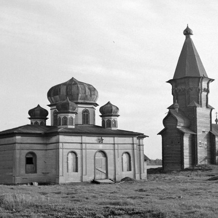 Фото 1943 г. Финский архив SA-Kuva., архивная фотография. Церковь Рождества Пресвятой Богородицы (старая), Кондопога (Кондопожский район, Республика Карелия)