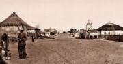 Церковь Троицы Живоначальной, Фото 1904 г. По центру- Троицкая церковь, справа - церковь Михаила Архангела. Из открытых источников<br>, Вёшенская, Шолоховский район, Ростовская область