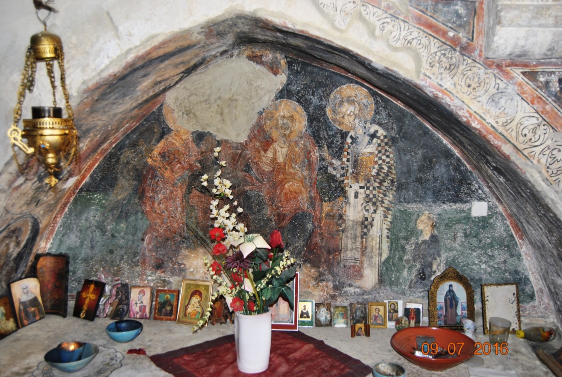 Церковь Георгия Победоносца, Маргаритес (Крит (Κρήτη), Греция). интерьер и убранство, фреска