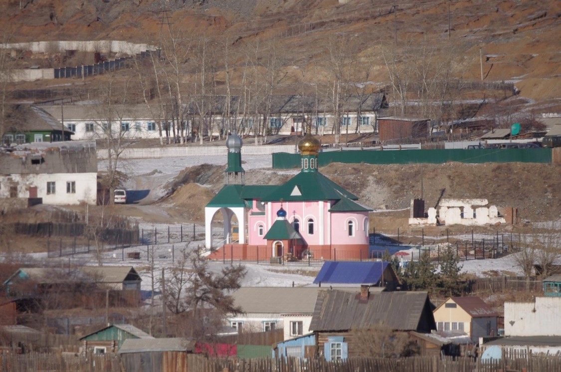 Церковь Успения Пресвятой Богородицы, Вершино-Дарасунский (Тунгокоченский район, Забайкальский край). общий вид в ландшафте, Автор фото - Валерий Червоткин