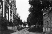 Свято-Духов Скопинский мужской монастырь. Церковь Сошествия Святого Духа, Фотография с видом фасада Свято-Духовской церкви и прицерковной территории. Фото нач. ХХ века.<br>, Скопин, Скопинский район и г. Скопин, Рязанская область