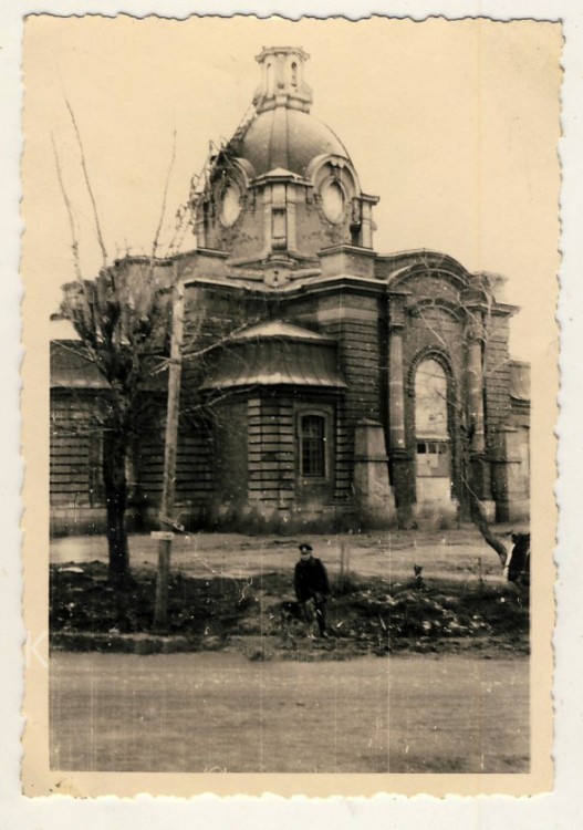 Новосокольники. Церковь Николая Чудотворца (старая). архивная фотография, Северный фасад храма. Фото 1941 г. с аукциона e-bay.de