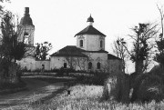 Церковь Троицы Живоначальной, Трофейное фото осень 1943 года.<br>, Плай, погост, Новосокольнический район, Псковская область