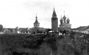 Церковь Воскресения Христова, Справа ц.Воскресения, слева бывшая Никольская, а ныне Архангельская церковь. Фото с сайта https://ok.ru/group/48069926977592/album/55914332160056<br>, Гаврилов Посад, Гаврилово-Посадский район, Ивановская область