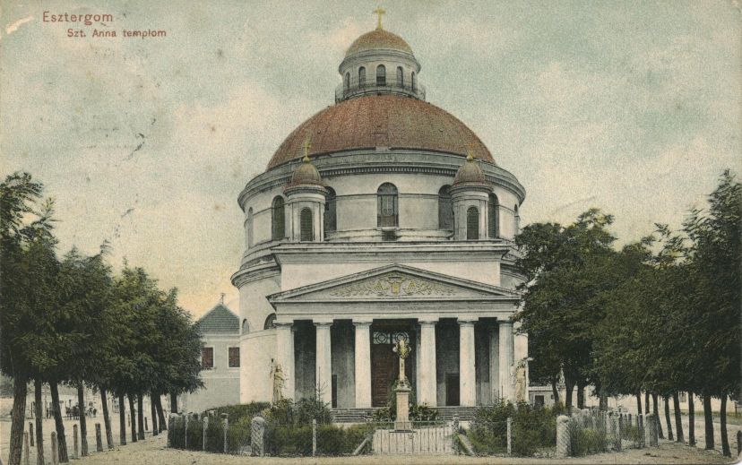 Церковь Михаила Архангела, Эстергом (Венгрия, Прочие страны). архивная фотография, Почтовая открытка нач. ХХ века.