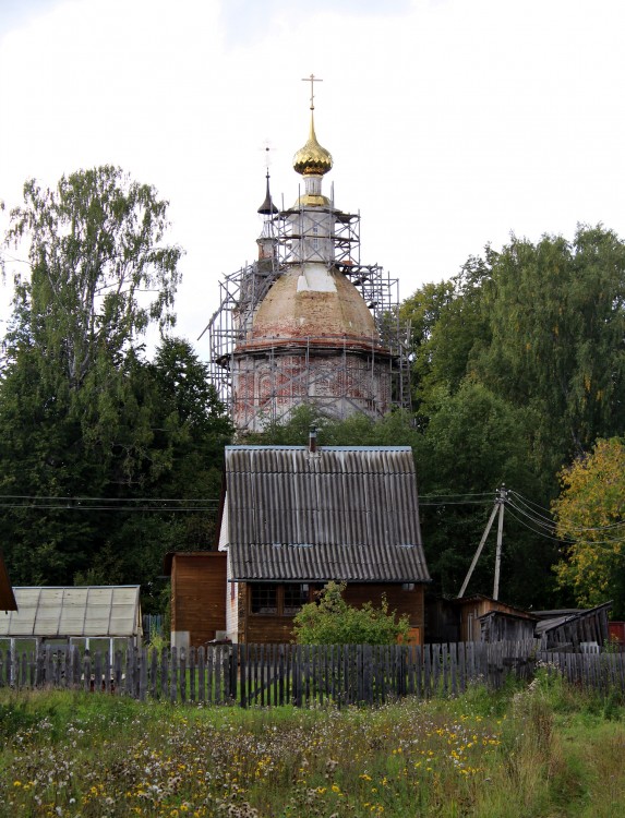 Церковь Успения Пресвятой Богородицы, Кулеберьево (Комсомольский район, Ивановская область). фасады
