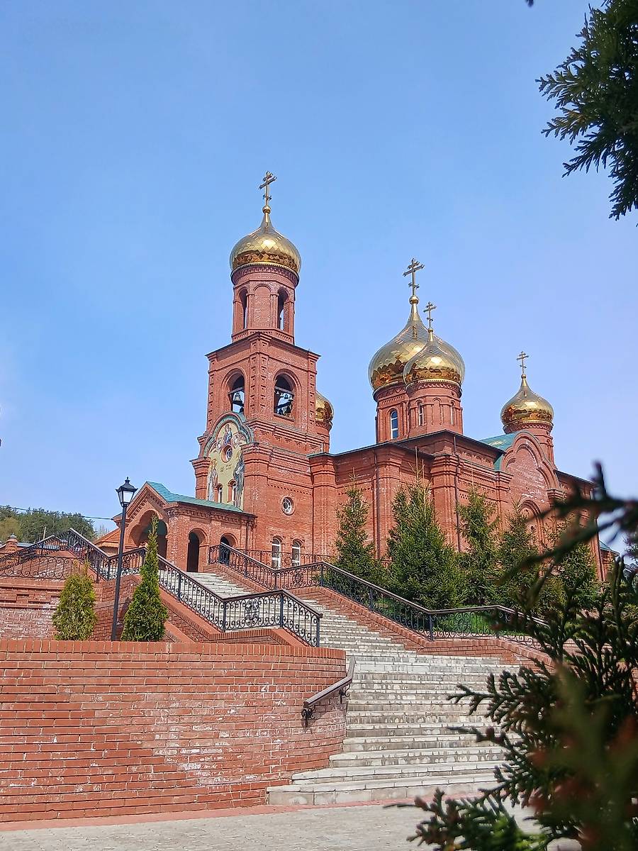 фасады. Воскресенский мужской монастырь. Церковь иконы Божией Матери "Отрада и Утешение", Портпосёлок (Тольятти, город, Самарская область)