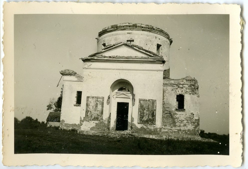 Фото 1941 г. с аукциона e-bay.de, архивная фотография. Церковь Спиридона Тримифунтского, Шамраевка (Белоцерковский район, Украина, Киевская область)