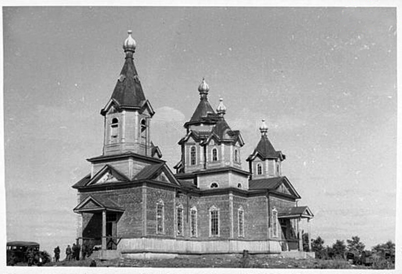 Церковь Покрова Пресвятой Богородицы, Подолье (Броварский район, Украина, Киевская область). архивная фотография, Фото 1941 г. с аукциона e-bay.de