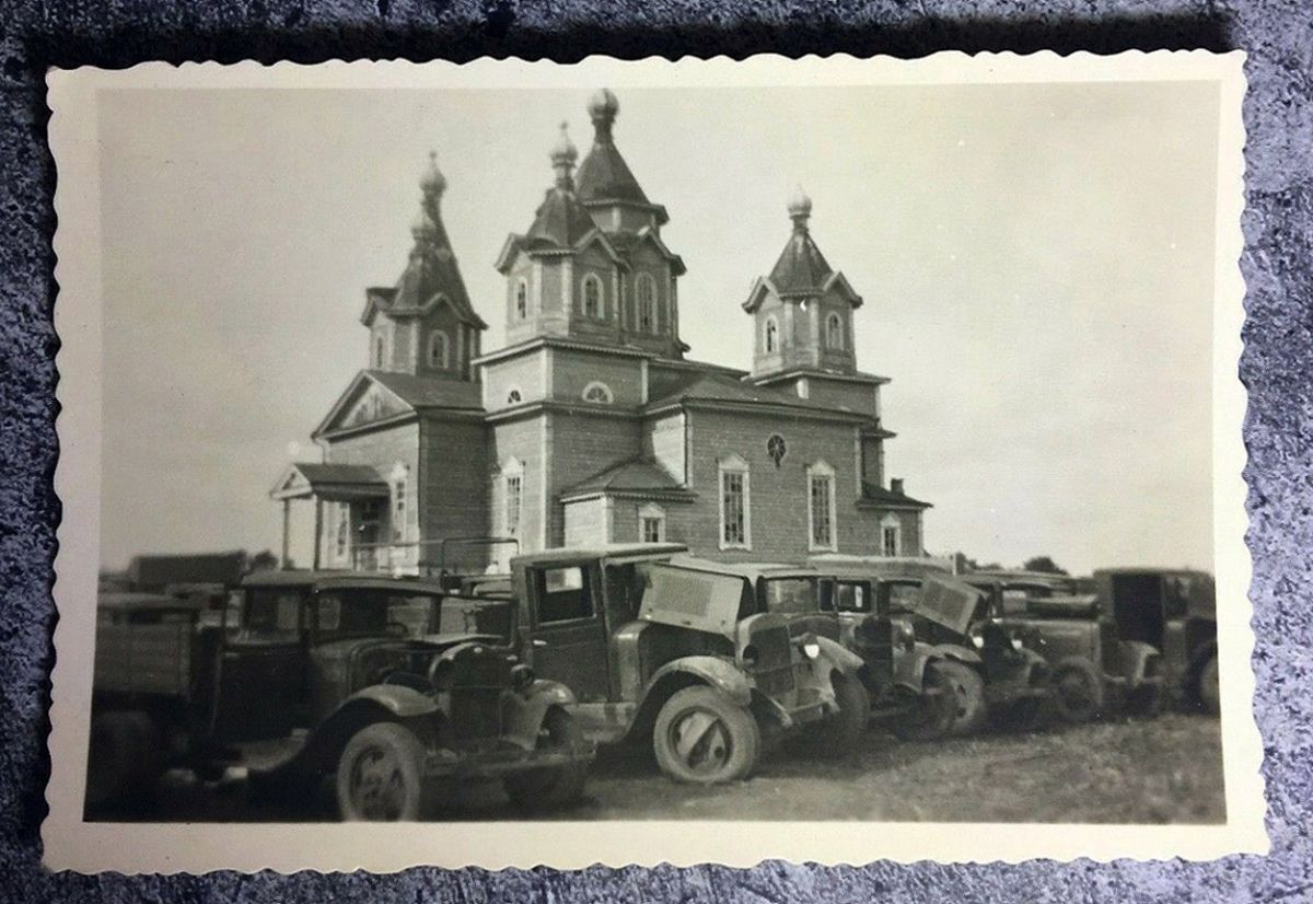 Церковь Покрова Пресвятой Богородицы, Подолье (Броварский район, Украина, Киевская область). архивная фотография, Фото 1941 г. с аукциона e-bay.de