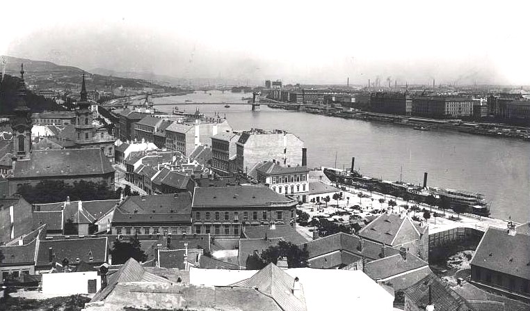 Церковь Димитрия Солунского, Будапешт (Венгрия, Прочие страны). архивная фотография, Источник: http://budapestcity.org/13-album/images/terek/Dobrentei-ter/1894-latkep-taban.jpg