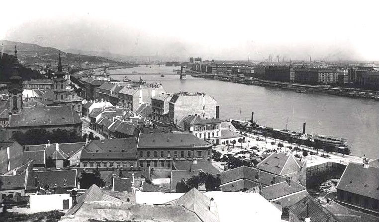 Будапешт. Церковь Димитрия Солунского. архивная фотография, Источник: http://budapestcity.org/13-album/images/terek/Dobrentei-ter/1894-latkep-taban.jpg