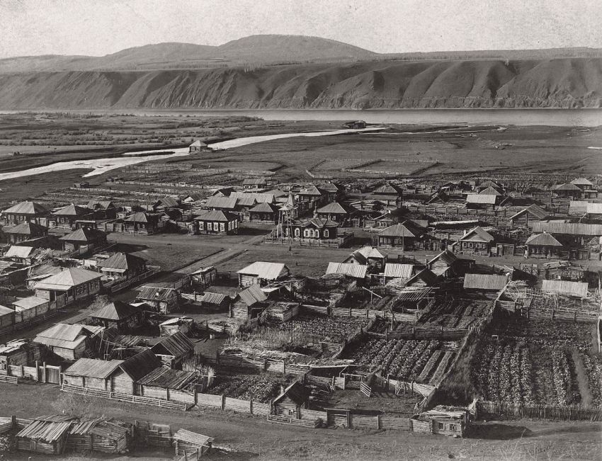 Красноярск. Церковь Трех Святителей (старая). архивная фотография, Фото 1910-х гг.