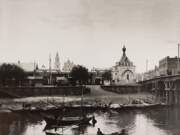 Часовня Николая Чудотворца у Коммерческого моста, Фото начала 1910-ых годов из фондов Государственного музейно-выставочного центра РОСФОТО. Автор Борис Михайлович Кустодиев<br>, Астрахань, Астрахань, город, Астраханская область