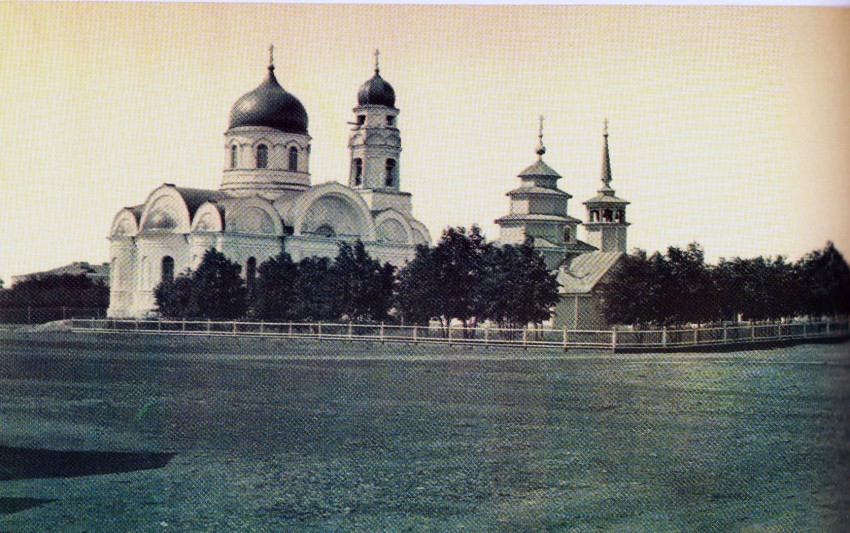 Церковь Богоявления Господня (деревянная), Терса (Вольский район, Саратовская область). архивная фотография, Фото конца XIX в.Из книги