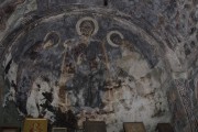 Церковь Спаса Преображения в Лагами, Деисус. Фреска конхи апсиды верхней церкви. XIII в.<br>, Местиа, Самегрело и Земо-Сванети, Грузия