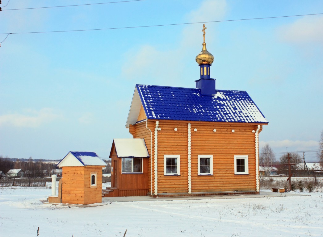 Цепели. Часовня Покрова Пресвятой Богородицы. фасады, Вид  юго-запада