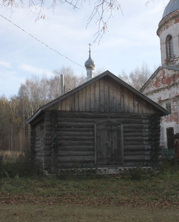 Глазово. Неизвестная часовня. фасады, Вид с северо-запада