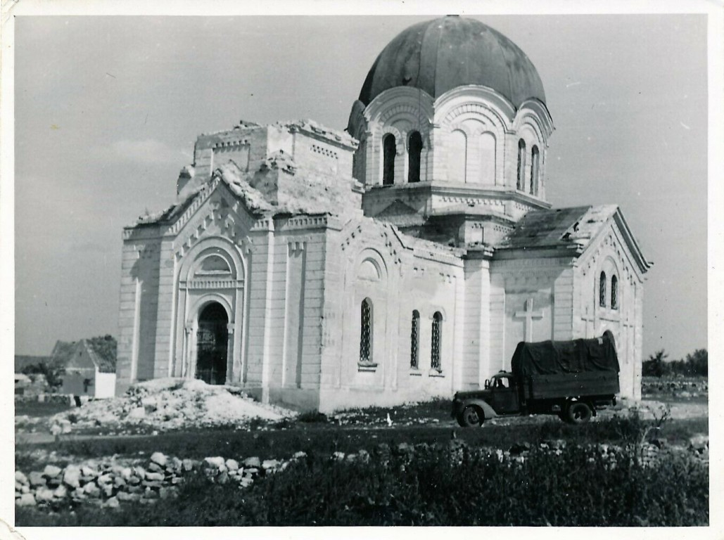 Церковь Николая Чудотворца, Староселье (Бериславский район, Украина, Херсонская область). архивная фотография, Фото 1941 г. с аукциона e-bay.de