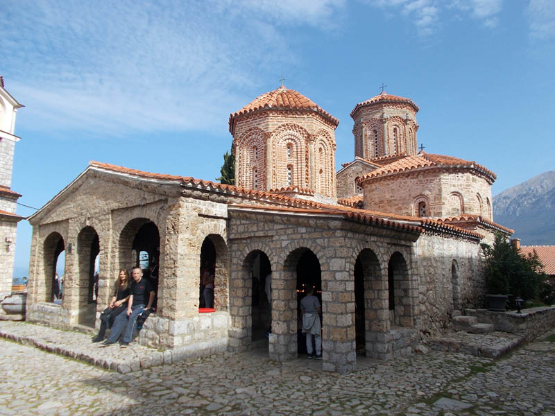 Свети Наум. Монастырь Наума Охридского. Церковь Михаила и Гавриила архангелов. фасады, вид с северо-запада