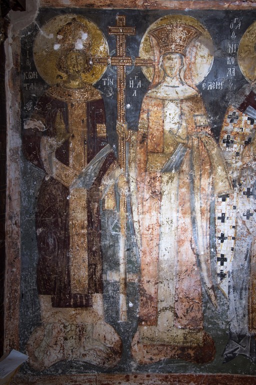 Церковь Константина и Елены, Охрид (Северная Македония, Прочие страны). интерьер и убранство, Святые равноапостольные Константин и Елена
