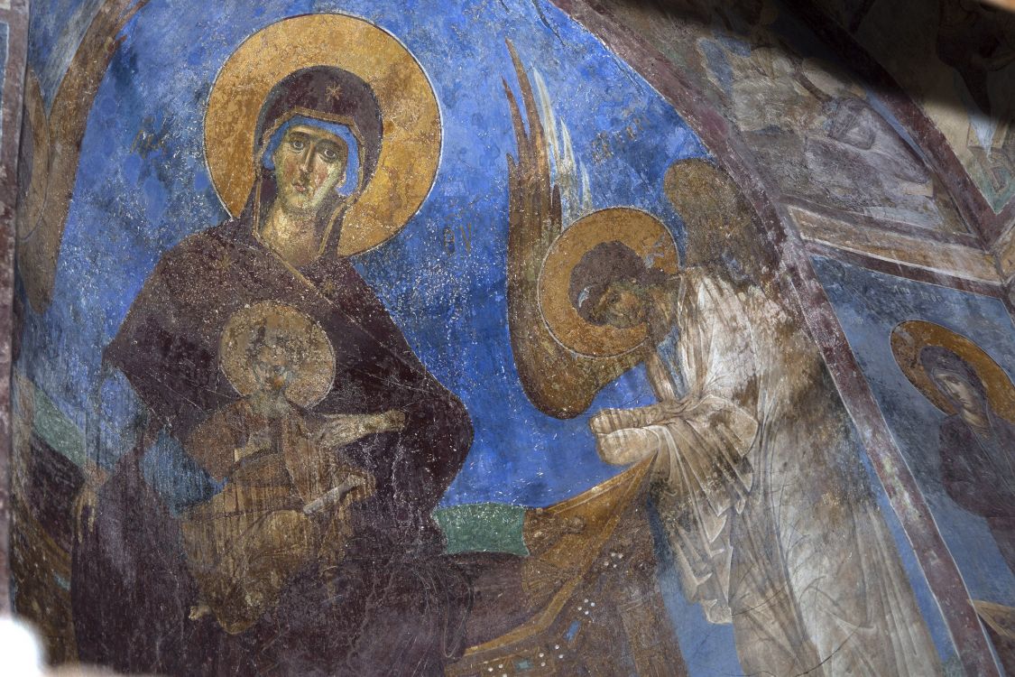 Церковь Андрея Первозванного, Долна-Матка (Северная Македония, Прочие страны). интерьер и убранство, фреска конхи абсиды