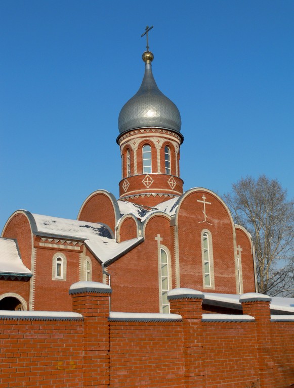 Церковь Покрова Пресвятой Богородицы, Моряковский Затон (Томский район, Томская область). фасады, Покровский храм в Моряковском Затоне. Вид с юго-запада