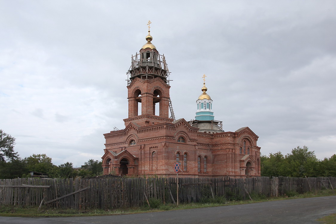 Церковь Серафима Саровского (строящаяся), Октябрьское (Октябрьский район, Челябинская область). фасады