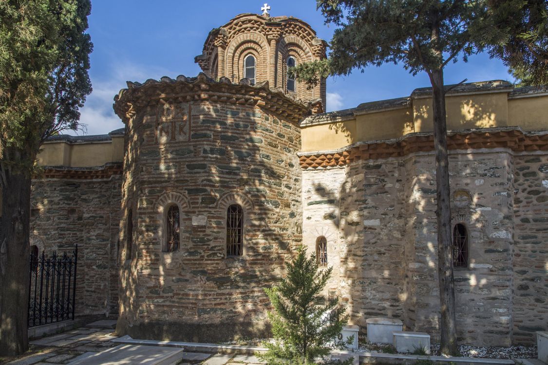 Монастырь Влатадон, Салоники (Θεσσαλονίκη) (Центральная Македония, Греция). фасады, восточный фасад