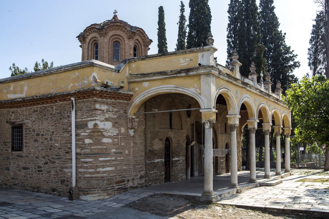 Салоники (Θεσσαλονίκη). Монастырь Влатадон. фасады, вид с юго-запада