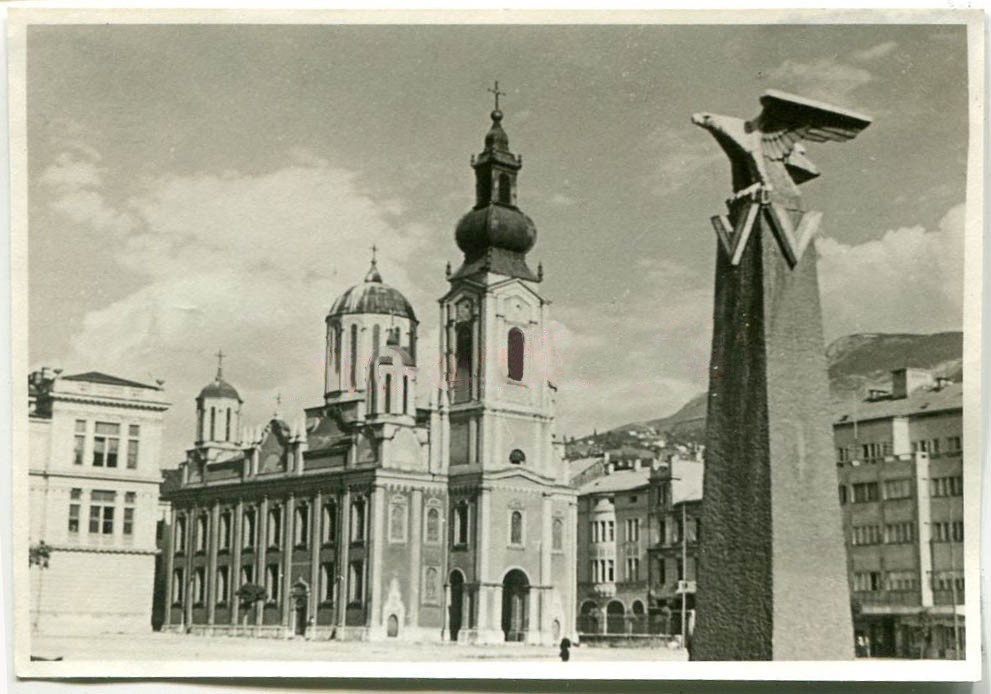 Сараево. Кафедральный собор Рождества Пресвятой Богородицы. архивная фотография, Фото 1943 г. с аукциона e-bay.de