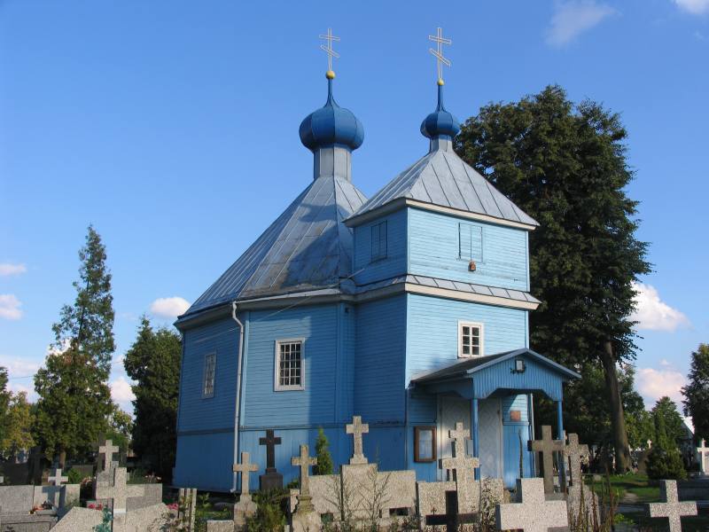 Кладбищенская церковь Троицы Живоначальной, Бельск-Подляски (Подляское воеводство, Польша). фасады