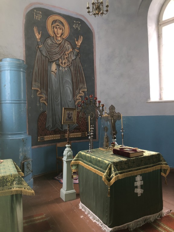 Церковь Сергия Радонежского, Векшняй (Шяуляйский уезд, Литва). интерьер и убранство, Векшняй. Сергиевская церковь. Алтарь.