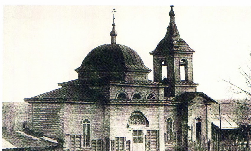 Церковь Тихвинской иконы Божией Матери в Кадышево (старая), Авиастроительный район (Казань, город, Республика Татарстан). архивная фотография, Фото 1973 г.  Из каталога-справочника 