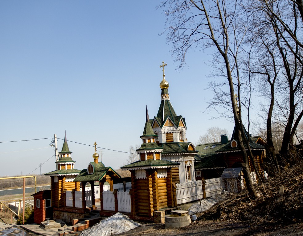 Нижегородский район. Часовня Иоасафа Печерского. общий вид в ландшафте