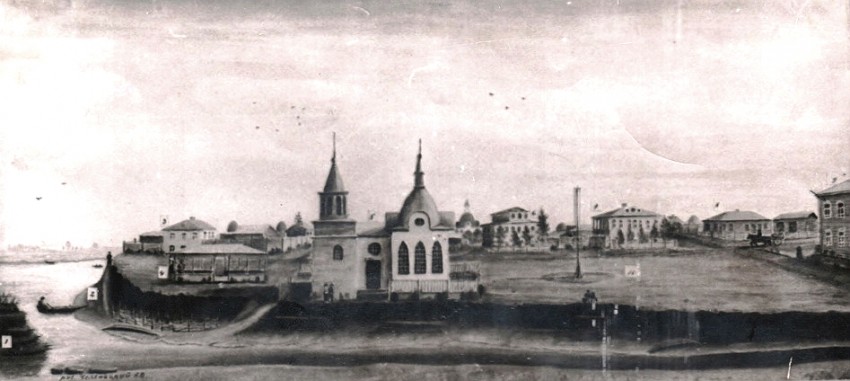 Собор  Спаса Всемилостивого, Нарым (Парабельский район, Томская область). архивная фотография