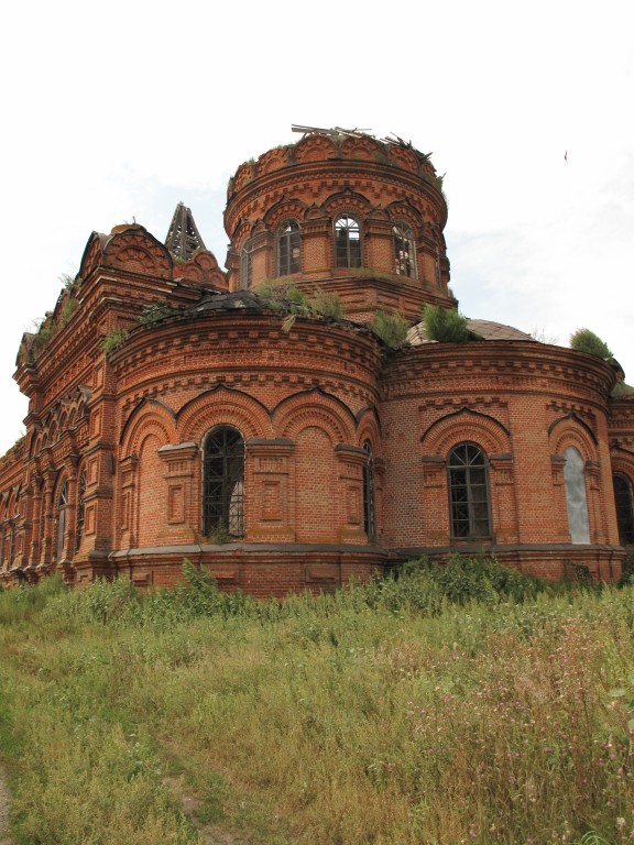 Кутьино. Церковь Николая Чудотворца (старая). фасады