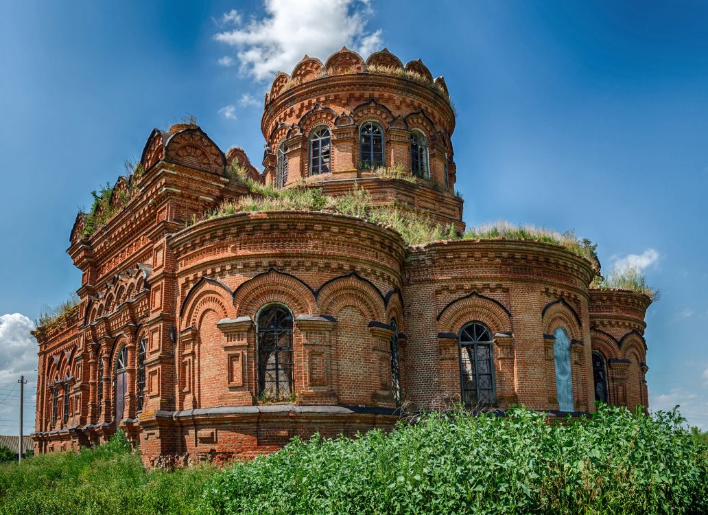 Кутьино. Церковь Николая Чудотворца (старая). фасады