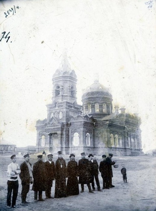 Церковь Николая Чудотворца (старая), Кутьино (Новобурасский район, Саратовская область). архивная фотография, Фото из собрания СОКМ. Номер в ГК 4351192