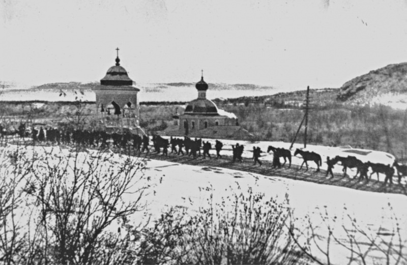 Печенга. Трифонов Печенгский монастырь в Печенге. Церковь Рождества Христова. архивная фотография, Фото 1941 г. с аукциона e-bay.de