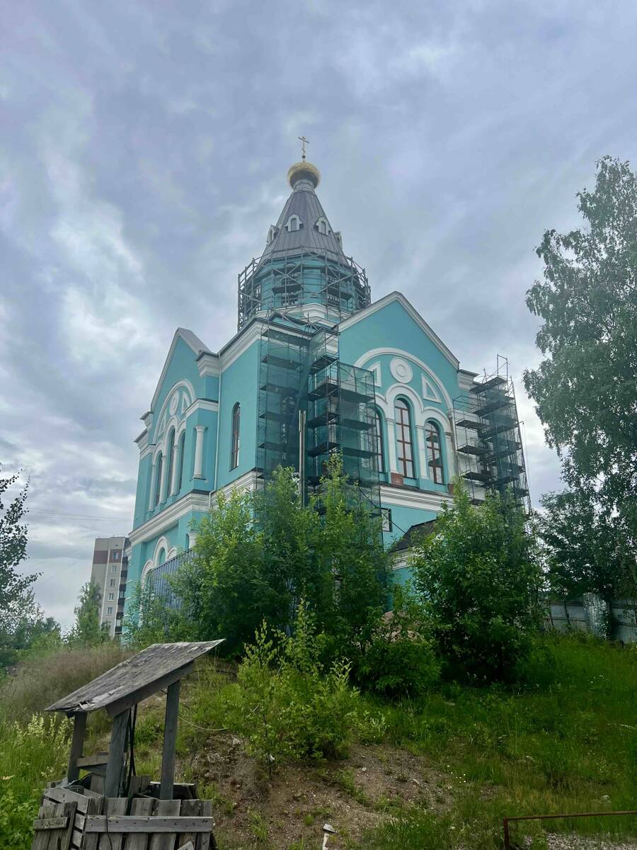 Церковь Успения Пресвятой Богородицы (строящаяся), Выборг (Выборгский район, Ленинградская область). документальные фотографии