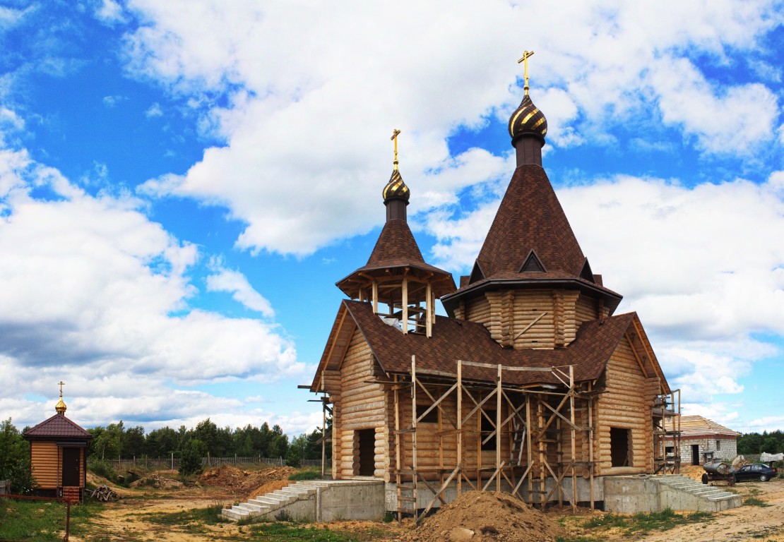 Бобруйск. Церковь Серафима Саровского (строящаяся). документальные фотографии