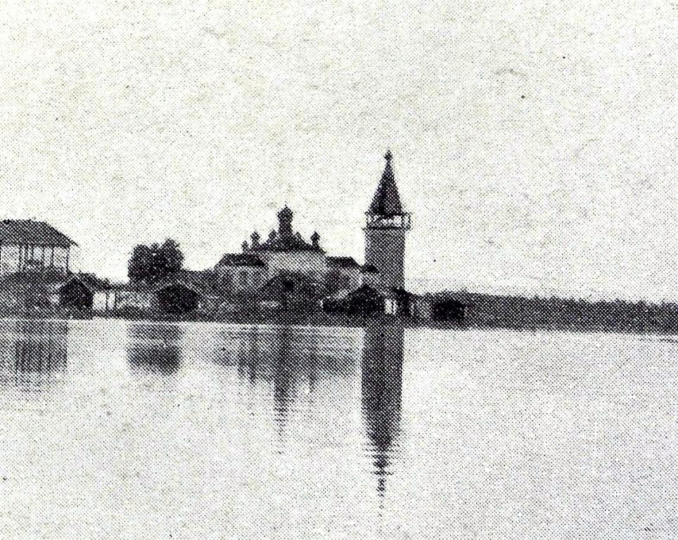 Сямозеро. Церковь Успения Пресвятой Богородицы. архивная фотография, кадрирование