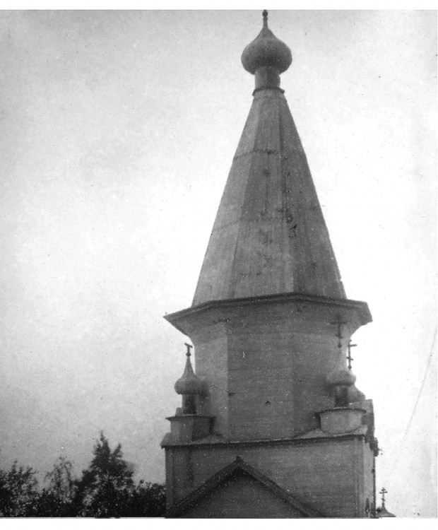 Ладва. Церковь Успения Пресвятой Богородицы. архивная фотография, Успенская церковь в Ладве (1779 г.). Фото начала XX в. в книге «Православие в Карелии». Петрозаводск. 2016 г. С. 49