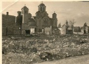Церковь Марка Евангелиста (новая), Боковой фасад. Фото 1941 г. с аукциона e-bay.de<br>, Белград, Белград, округ, Сербия