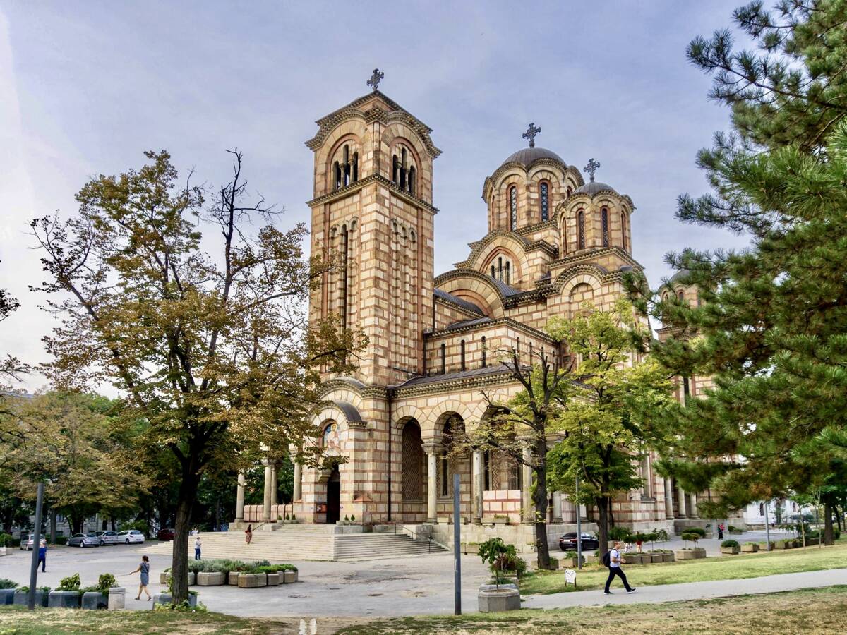 Церковь Марка Евангелиста (новая), Белград (Белград, округ, Сербия). фасады