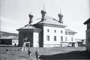 Церковь Троицы Живоначальной, Фото 1949 года из фондов Мурманского областного краеведческого музея. Автор Константин Васильевич Моисеев<br>, Тетрино, Терский район, Мурманская область