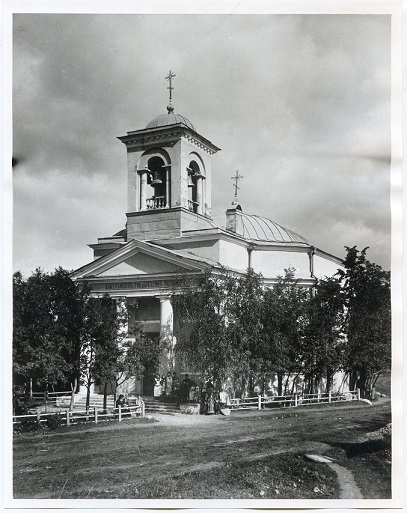 Церковь Вознесения Господня (старая), Фёдоровское (Тосненский район, Ленинградская область). архивная фотография, Фото 1910-х годов из фондов НИМРАХ (СПб)