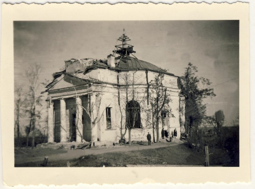 Фёдоровское. Церковь Вознесения Господня. архивная фотография, Фото 1941 г. с аукциона e-bay.de. Западный фасад храма